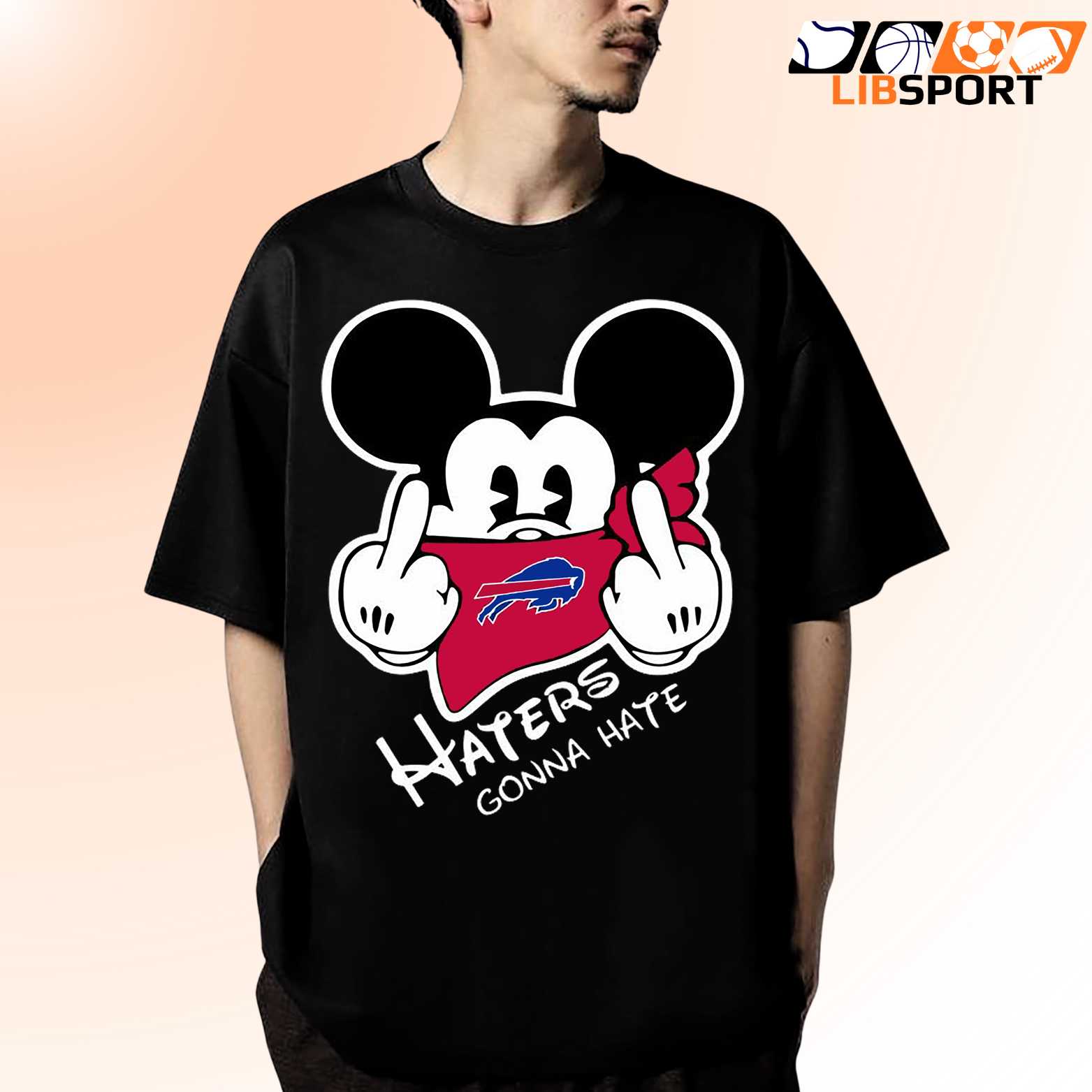 Buffalo Bills Mickey Mouse Haters Gonna Hate T Shirt, Funny Nfl Football Tee, Game Day Fan Shirt